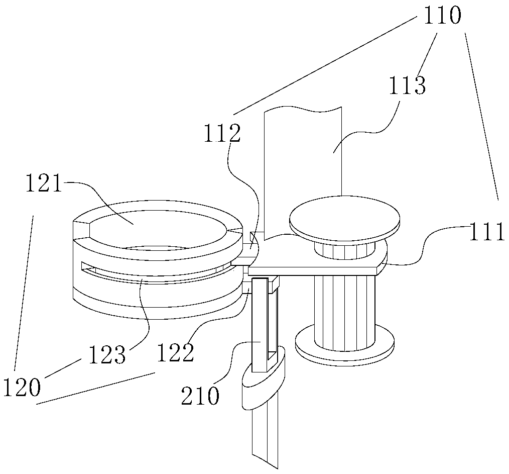 Trap lamp fixing device