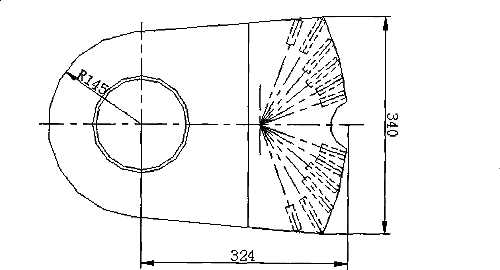 Composite material hammerhead of crusher and negative pressure casting method thereof