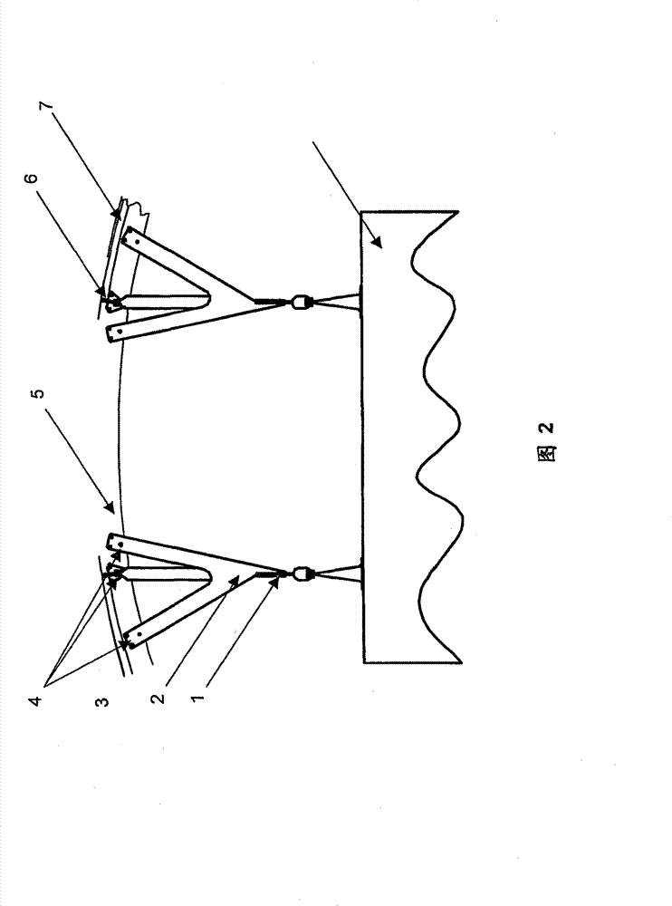 Attachment structure for affixing interior equipment components of an aircraft passenger cabin