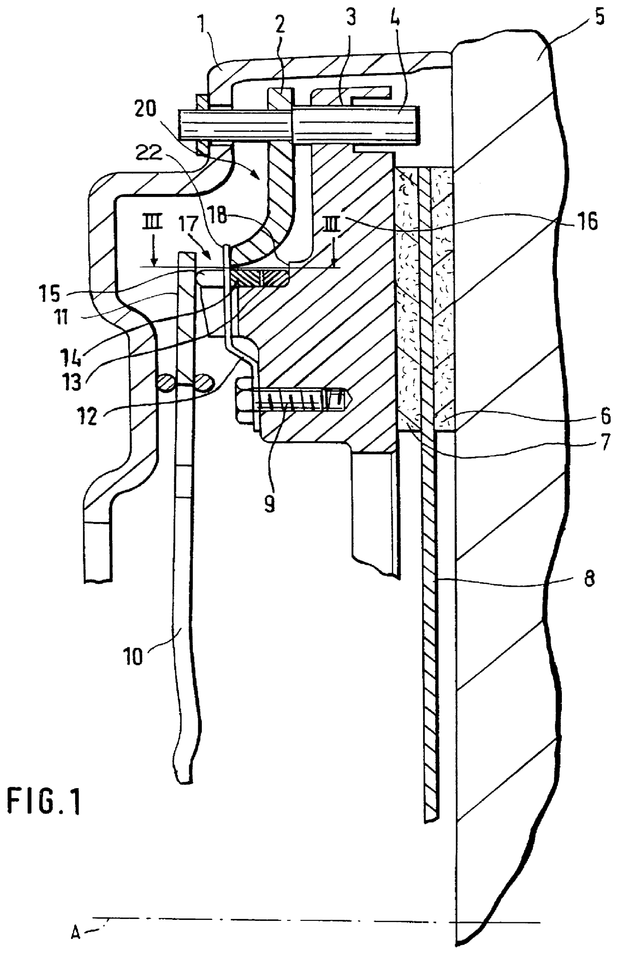 Friction clutch with wear compensation