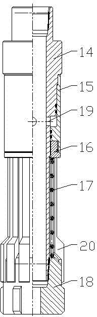 Sliding sleeve structure for permanent completion and application method thereof
