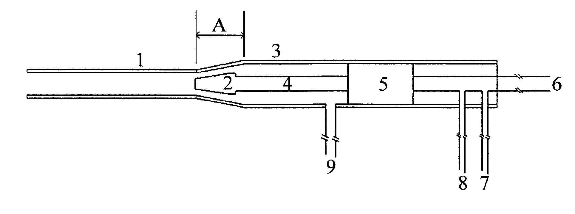 Atomizing nozzle device, atomizing process and use