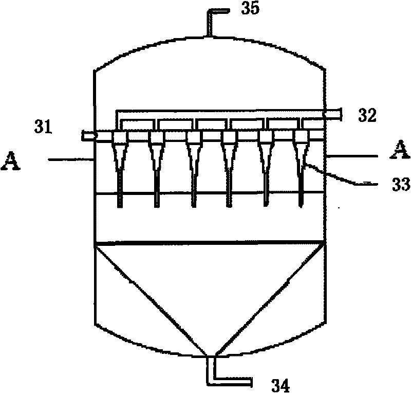 Solid-liquid separation device and solid-liquid separation method for slurry bed reactor
