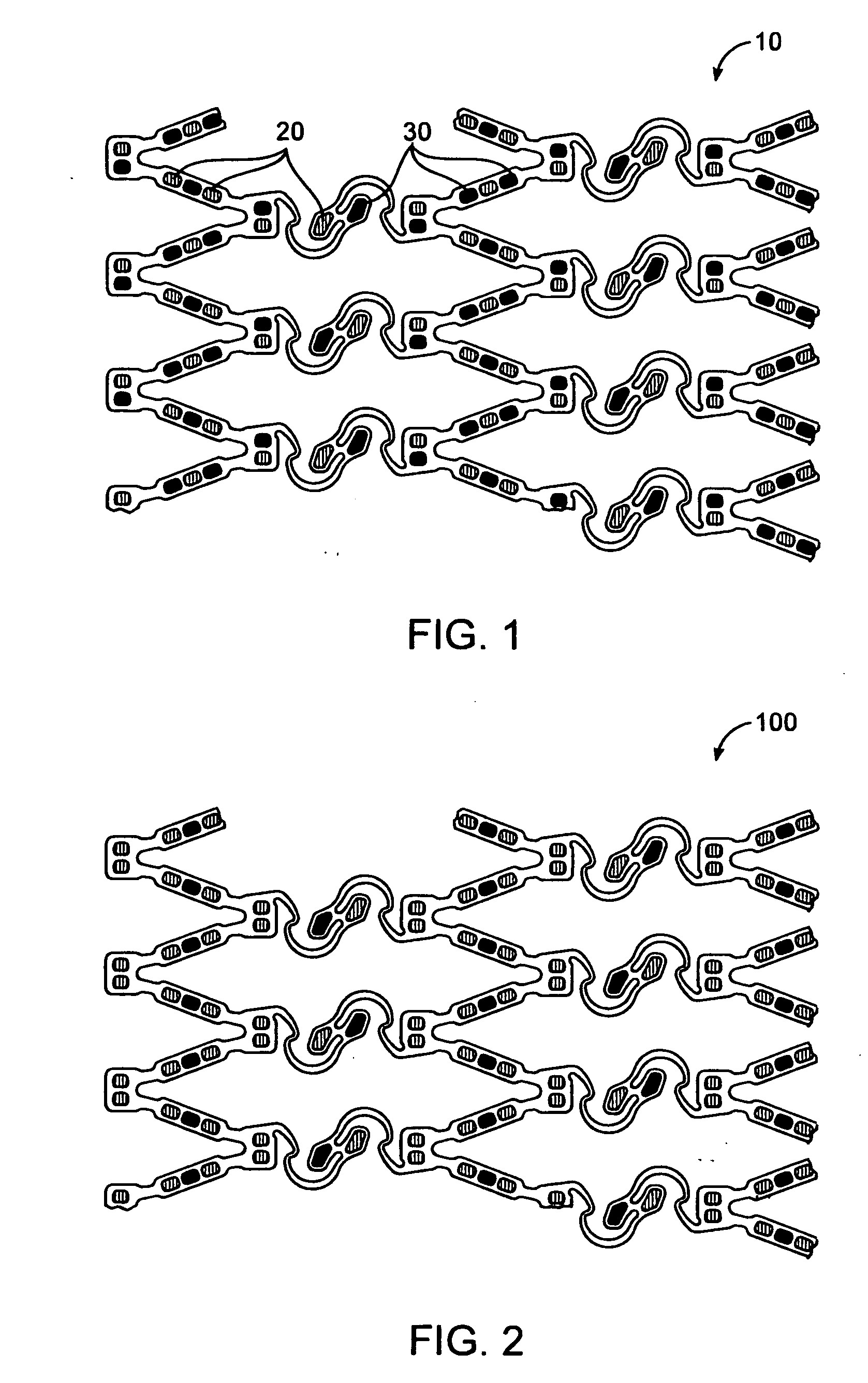 Implantable medical device with openings for delivery of beneficial agents with combination release kinetics
