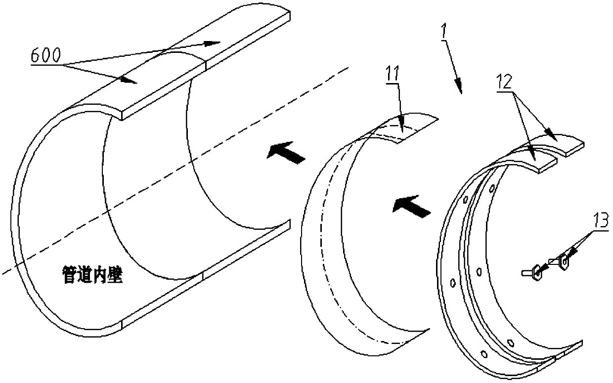 A pipeline in-situ linear adjustment system and adjustment method