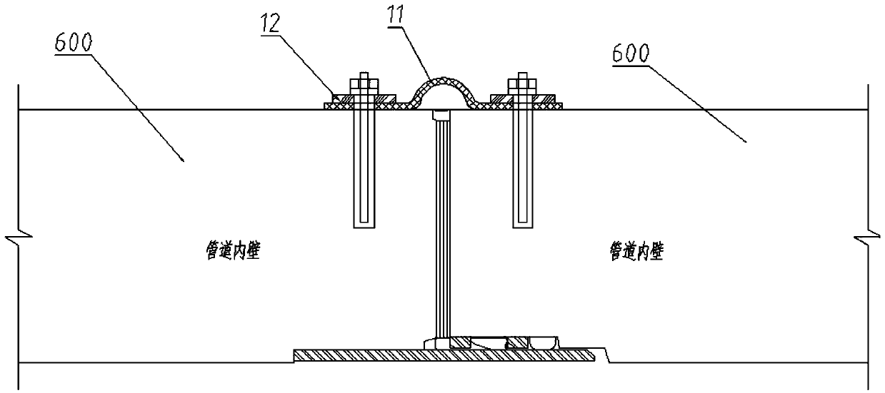 A pipeline in-situ linear adjustment system and adjustment method