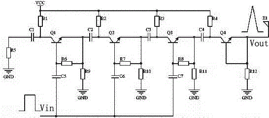 Avalanche transistor based ultra wideband pulse generation circuit