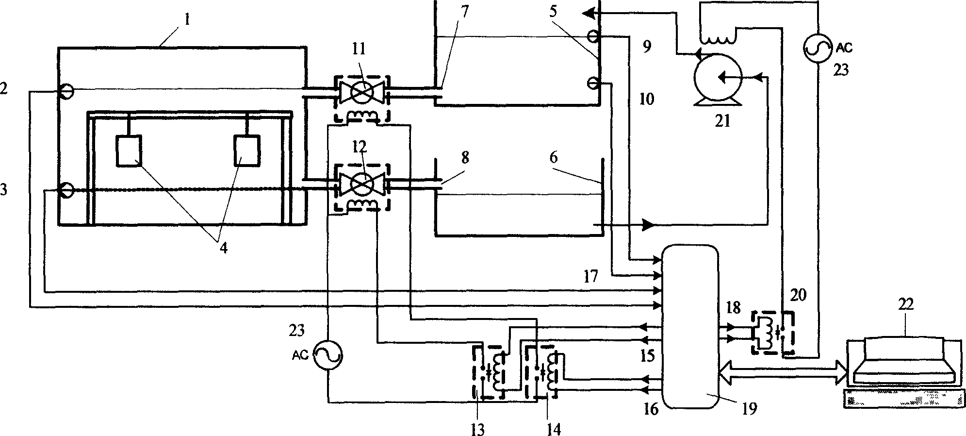 Automatic wetting and drying cycle apparatus for corrosion test sample
