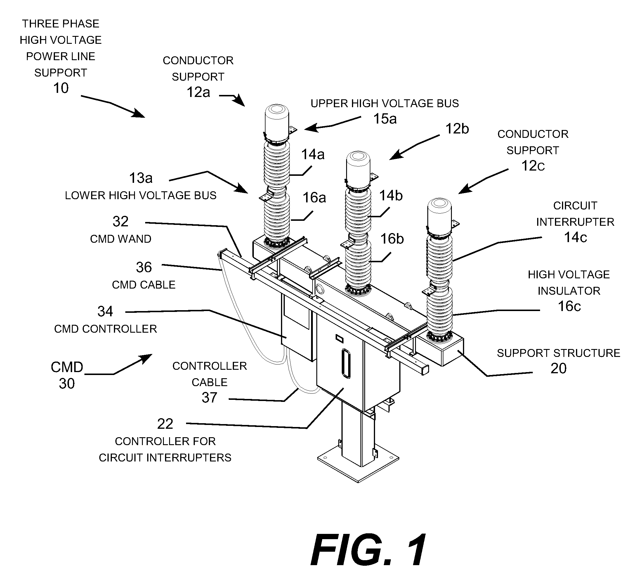 Current monitoring device for high voltage electric power lines