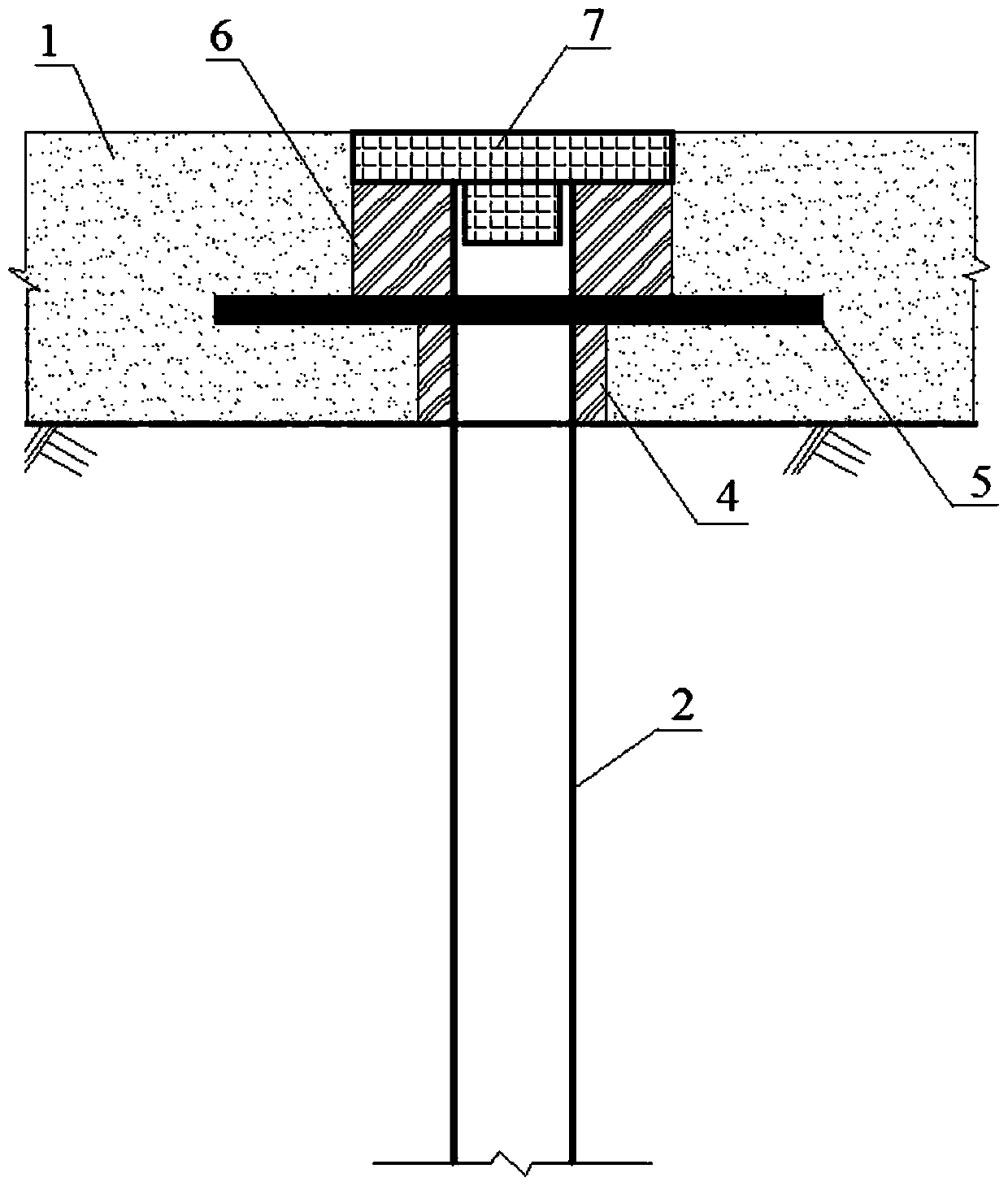 Foundation pit support and construction road integrated structure and construction method