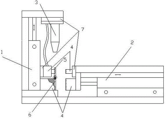 A diamond drill bit brazing device