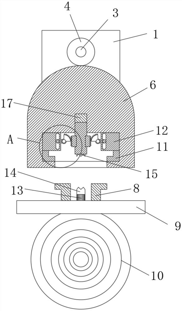 A rotating and locking target plate fixing mechanism and its application method
