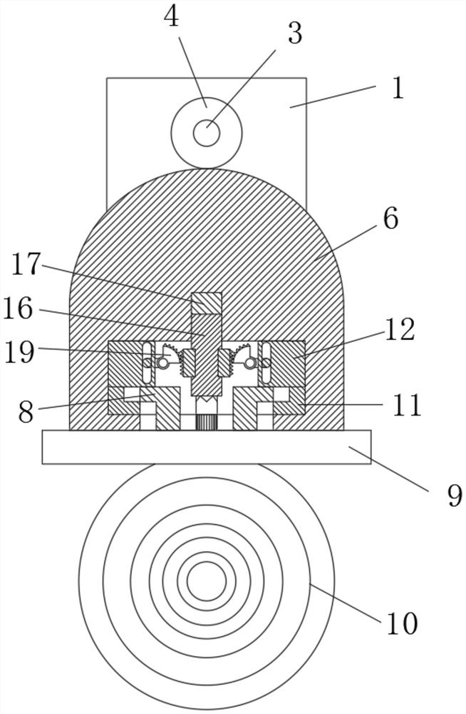 A rotating and locking target plate fixing mechanism and its application method
