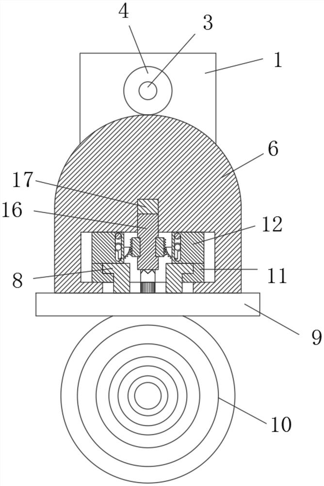 A rotating and locking target plate fixing mechanism and its application method