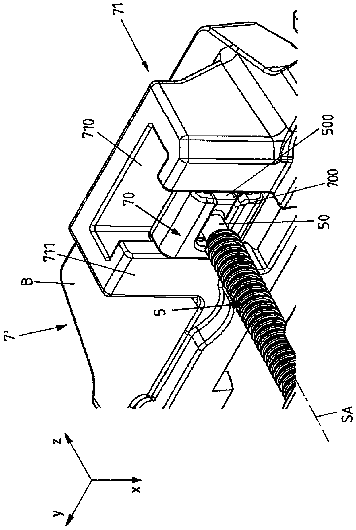 Adjusting device having a spindle drive for a seat element of a vehicle seat