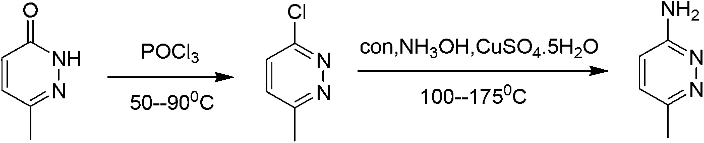 Method for industrial preparation of 6-methyl-3-aminopyridazine