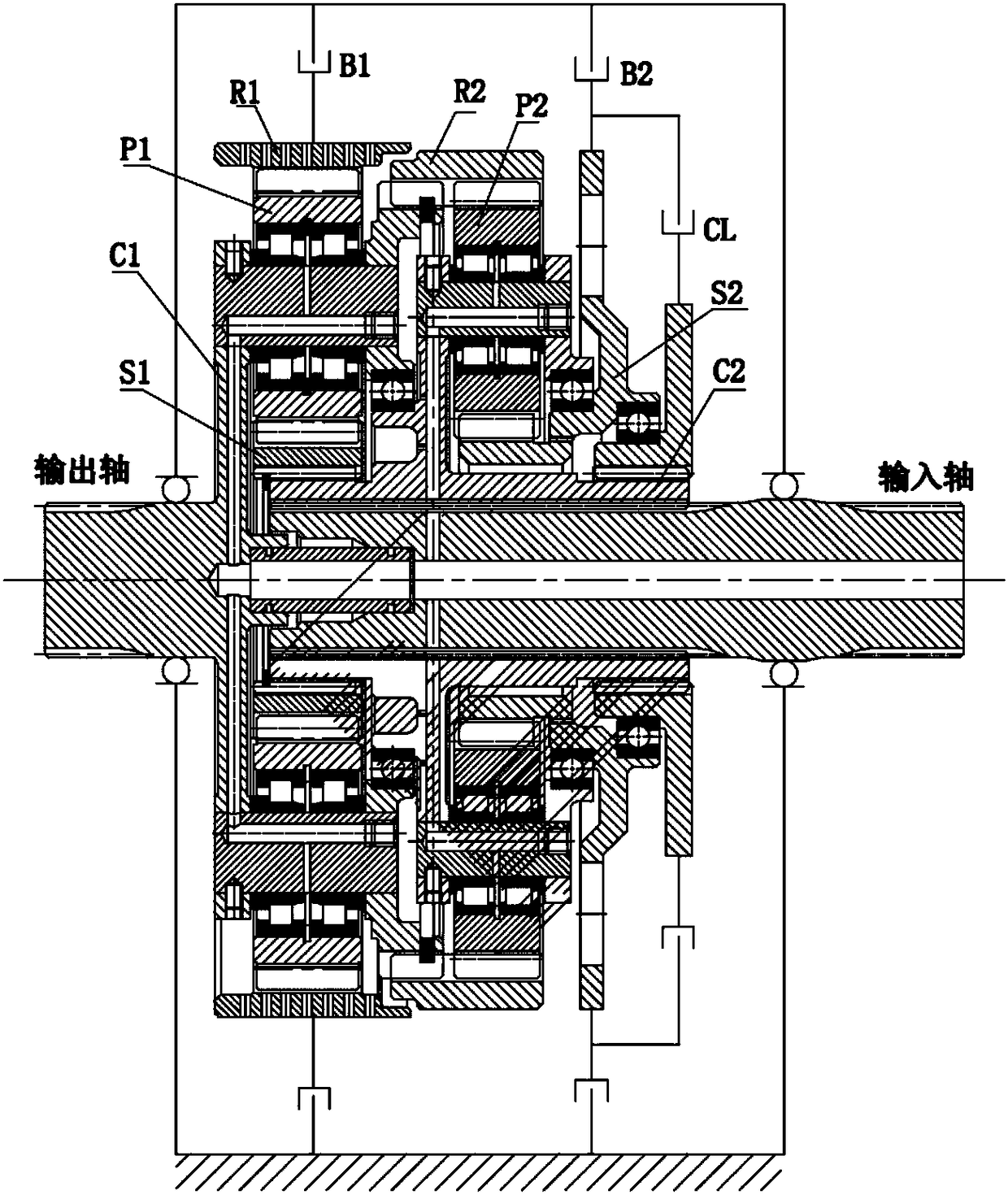 Three-speed Planetary Transmission Mechanism Suitable for Electric Vehicles
