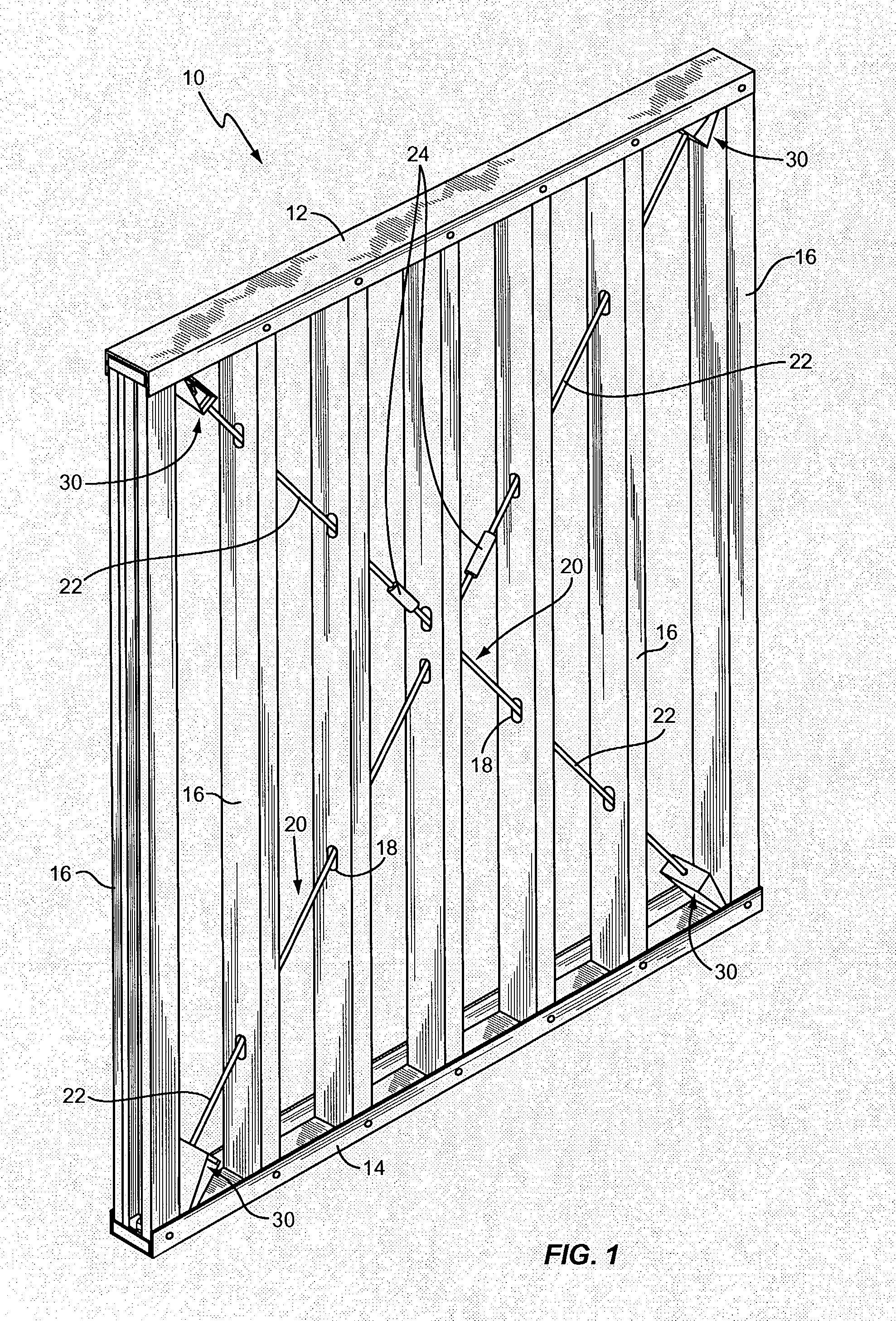Wall structure with corner connectors