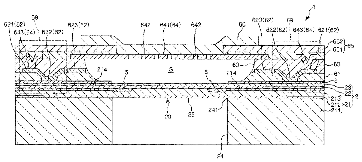 Electronic device, pressure sensor, altimeter, electronic apparatus, and moving object