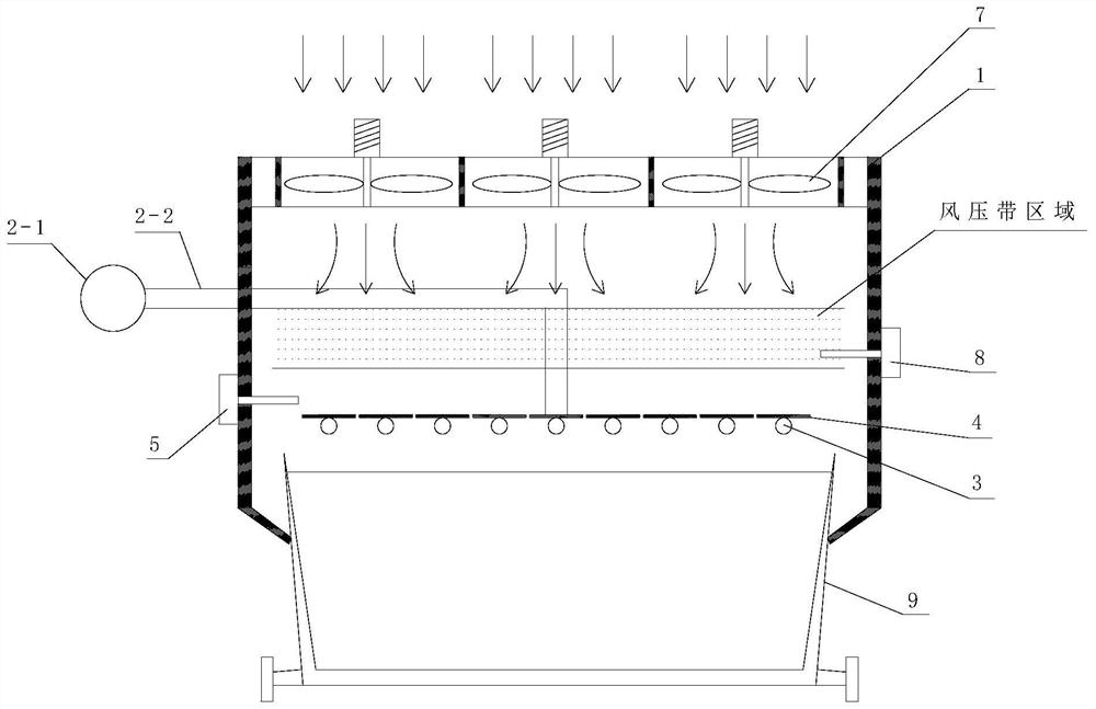 Hood wind pressure type anti-escape system for gas injection and its control method