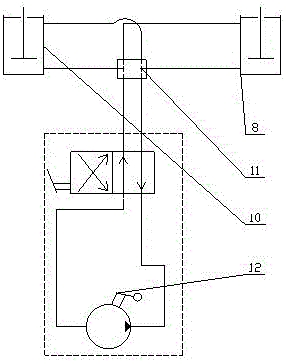 A hydraulically balanced loading type high-torque static calibration device