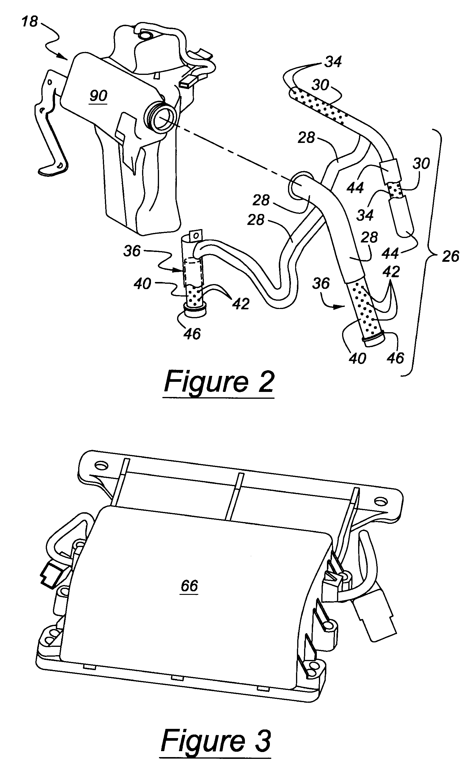 Automotive vehicle with fire suppression system