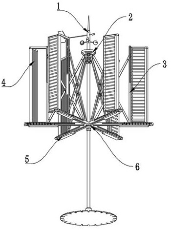 Monsoon wind direction recording and detecting device based on wind power generation