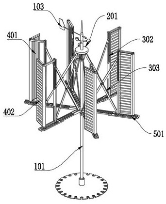 Monsoon wind direction recording and detecting device based on wind power generation