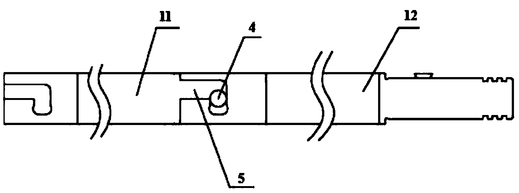 Combined-type mine drill rod