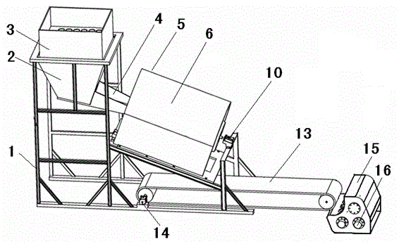 Soil sieving and crushing device
