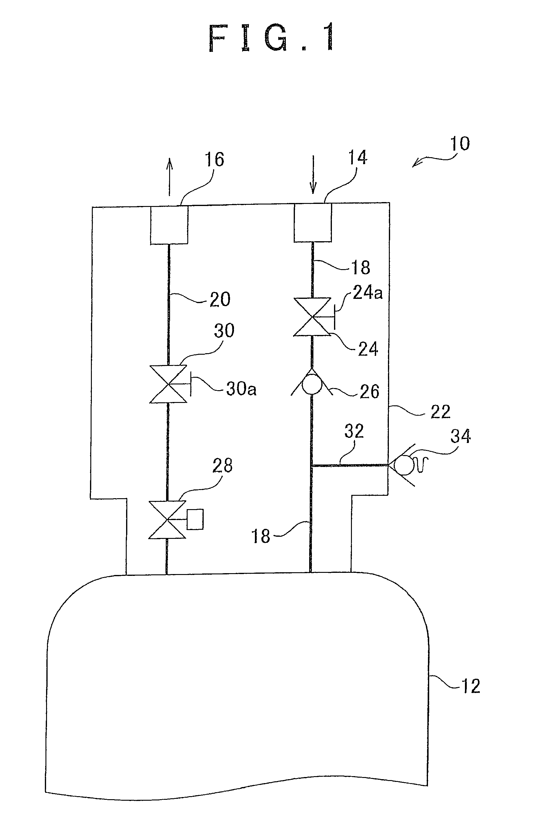 Valve system of high pressure tank for vehicle
