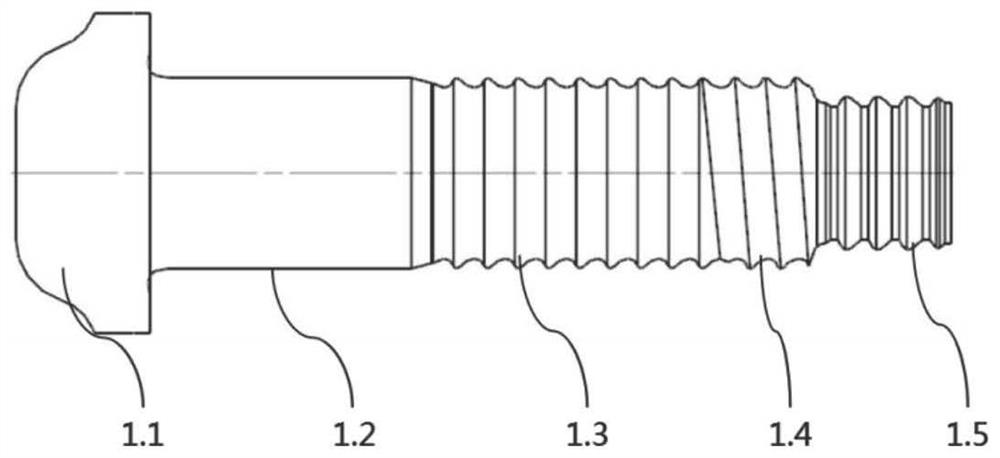 Ring groove rivet connection pair with function of adjusting initial pre-tightening force and installation method