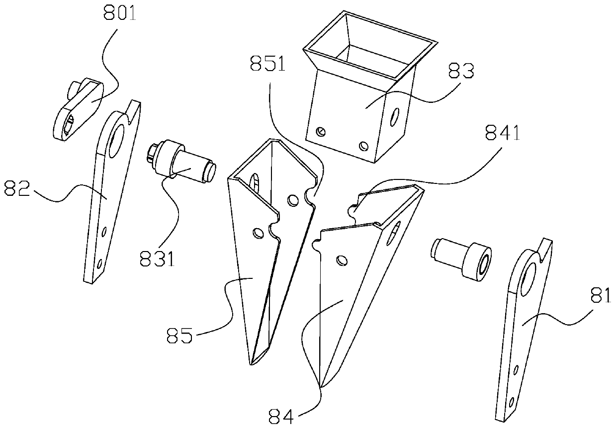 Duckbilled transplanting device for being used on transplanter