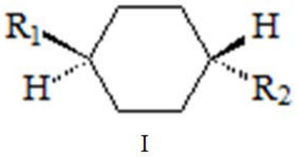 Method for separating and enriching organic matter molecules containing trans-cyclohexyl