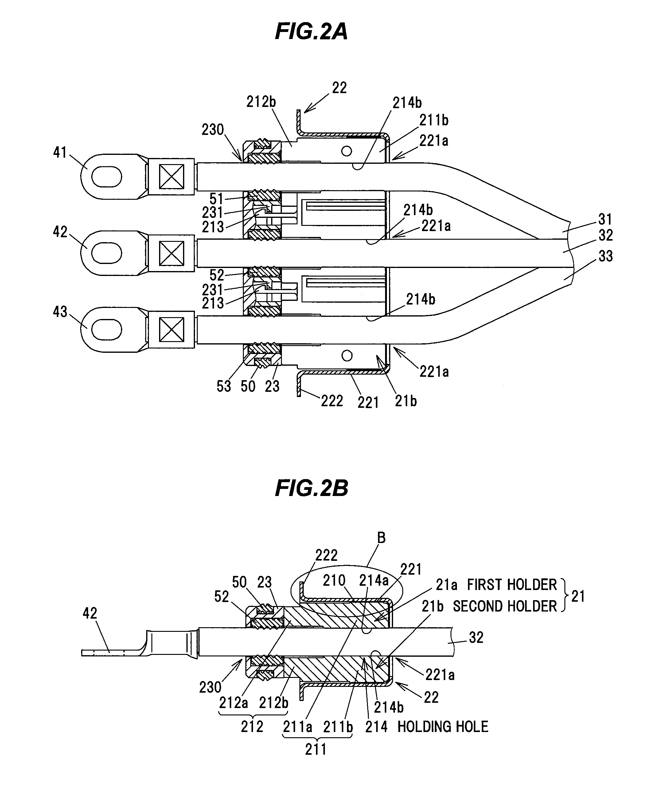 Electric wire holding device and wire harness