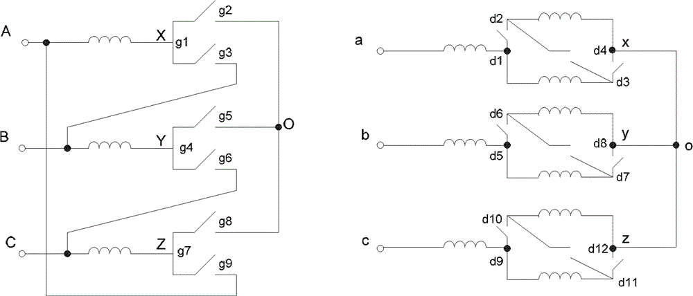 Arcless on-load volume regulation and voltage regulation distribution transformer