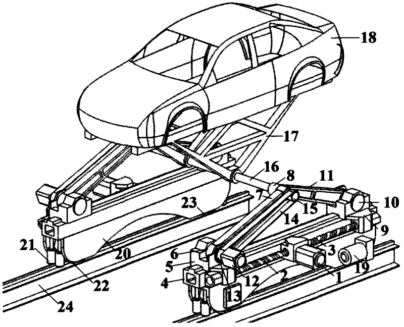 Automobile coating conveyor and application thereof