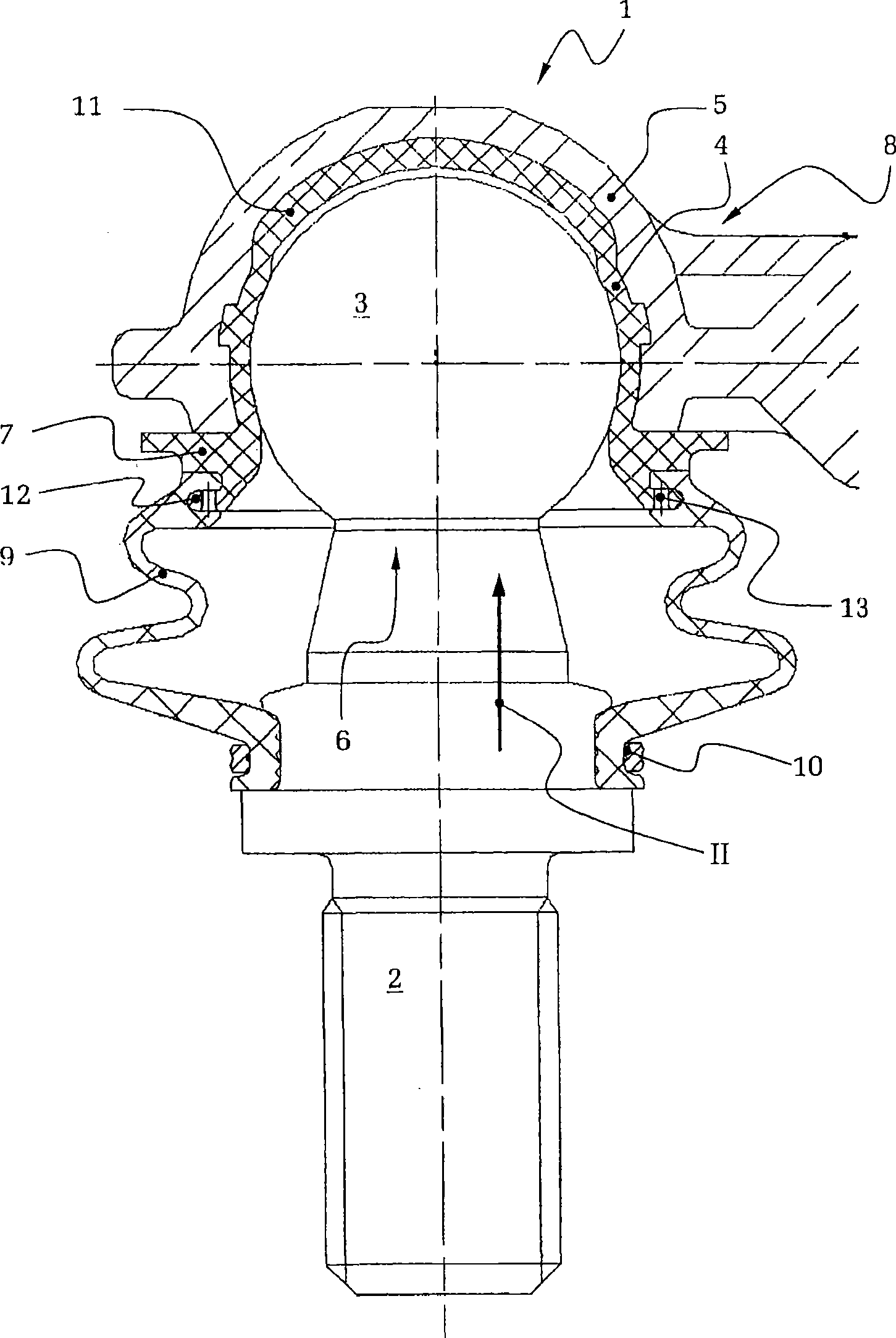 Joint and/or bearing arrangement
