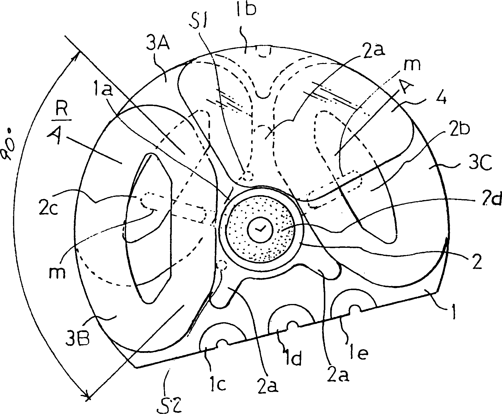 Eccentric rotator and flat type motor having same