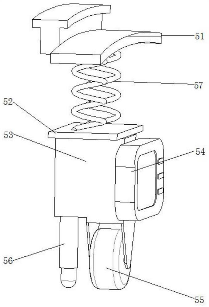 Second-hand car suspension and wheel wear degree rapid detection device