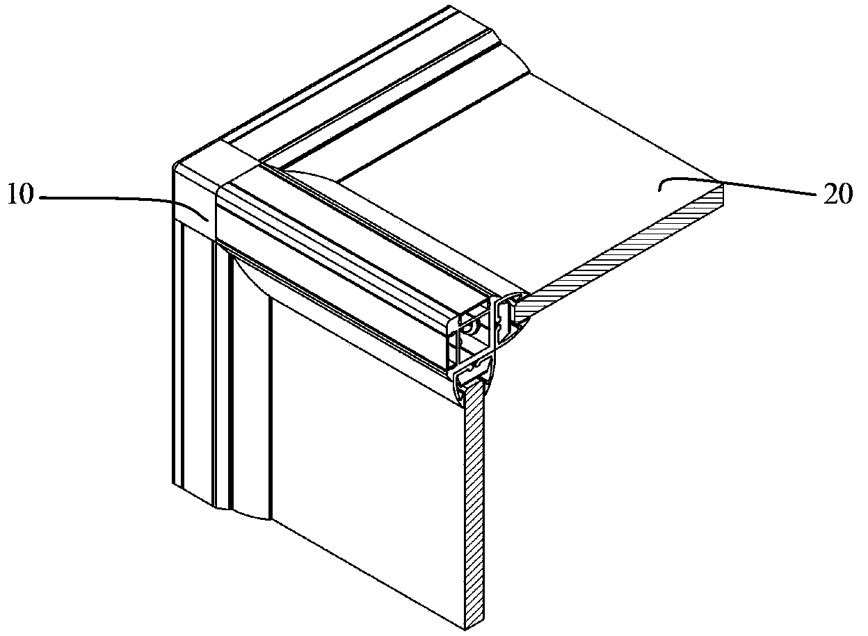 Transparent cabinet and assembly method thereof