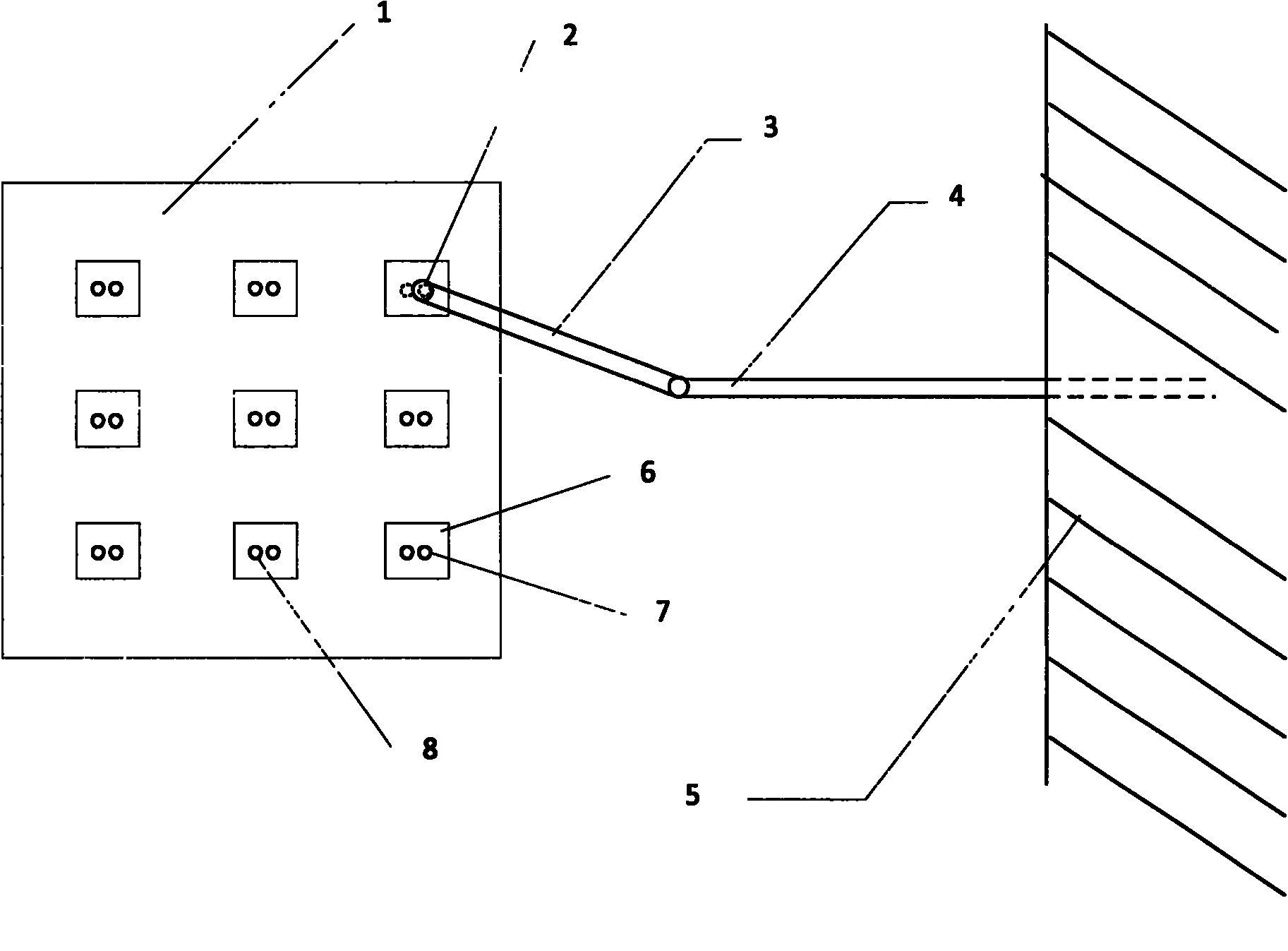 Multi-point scanning positioning system and method for heart magnetic graph instrument