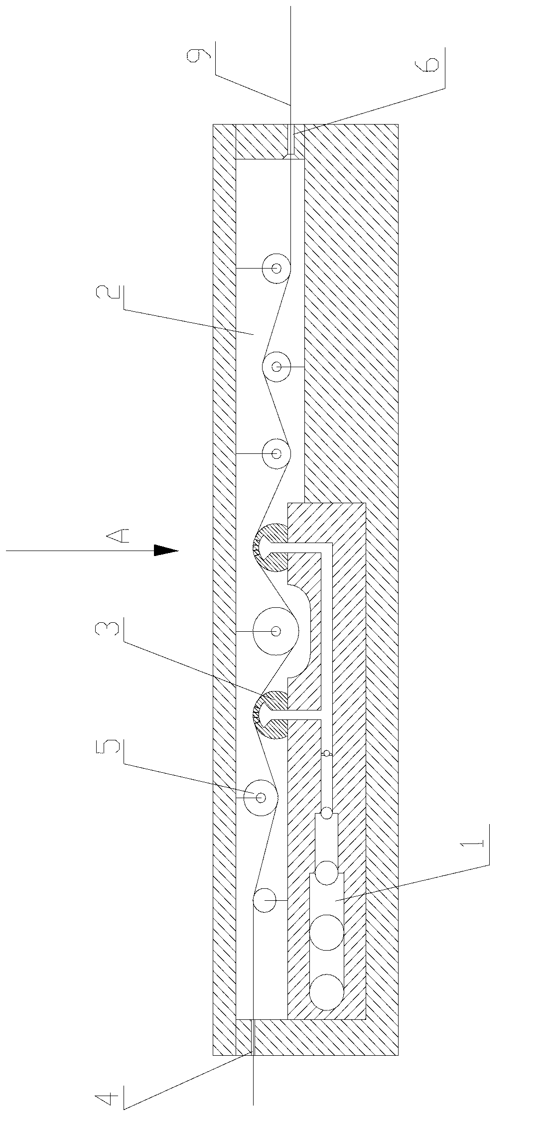 Continuous melting dipping machine head and method for forming long fiber reinforced thermoplastic resin