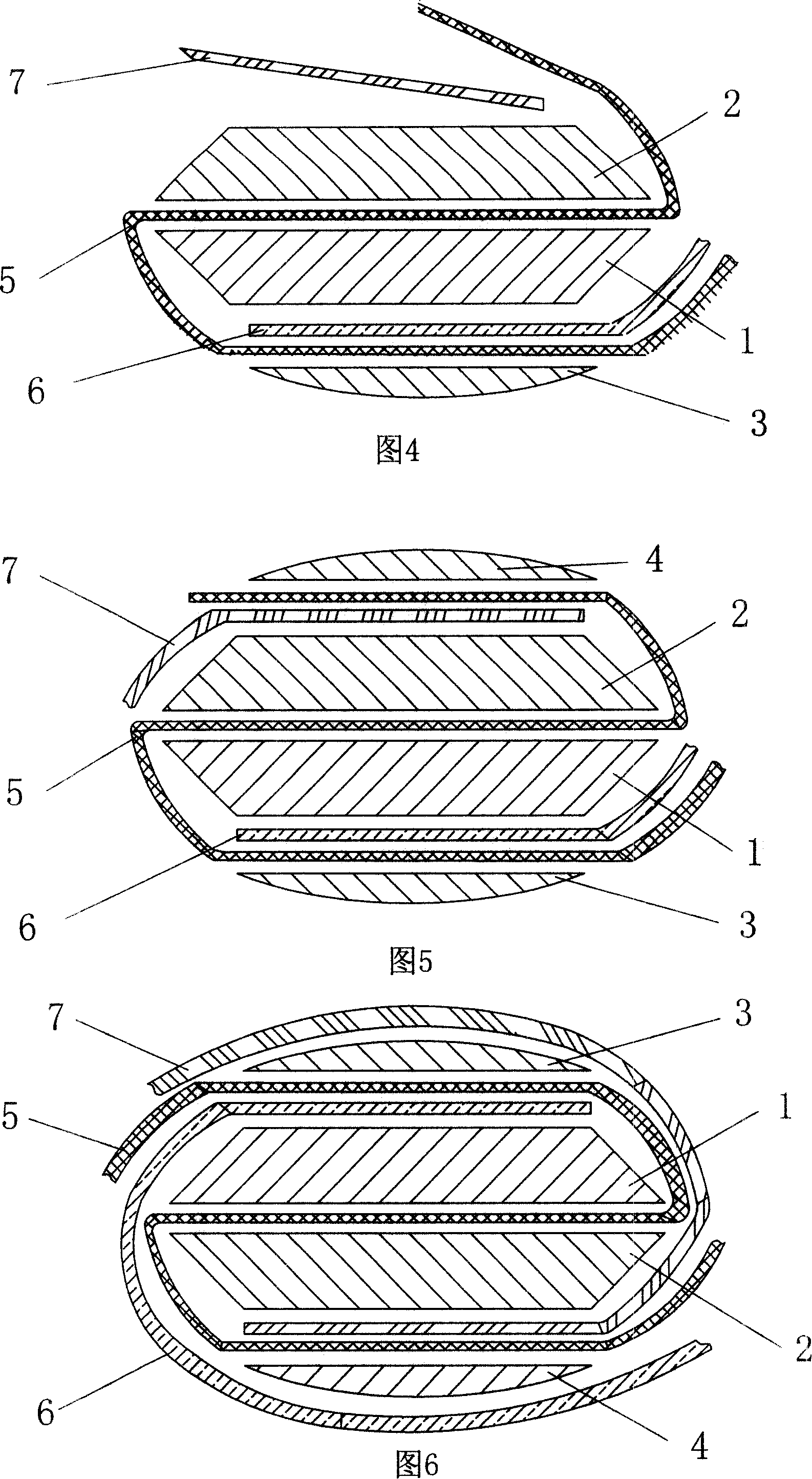 Li-ion pole coiling method and coiling pin for the method