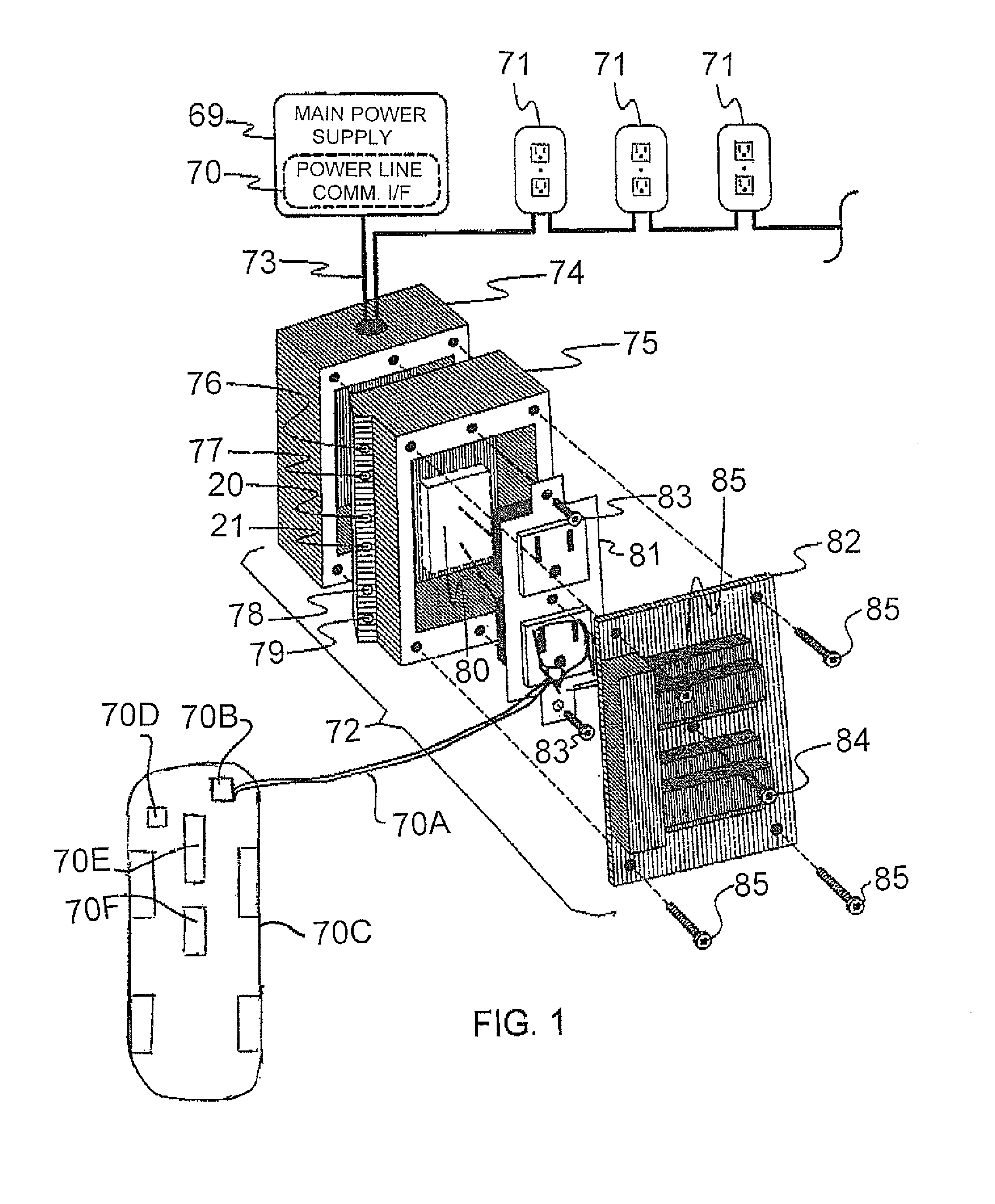 Controlling power supply to vehicles through a  series of electrical outlets