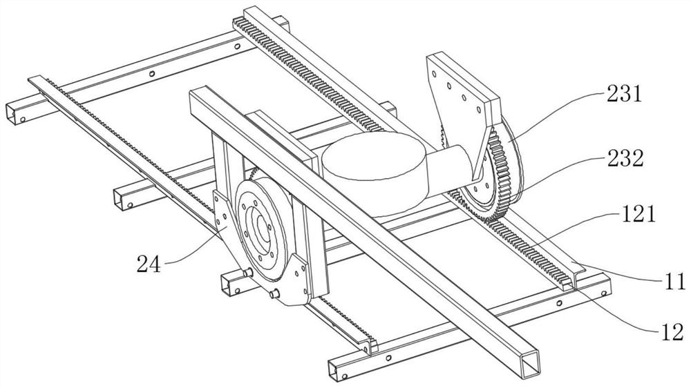 Driving mechanism for mountain double-rail conveyor