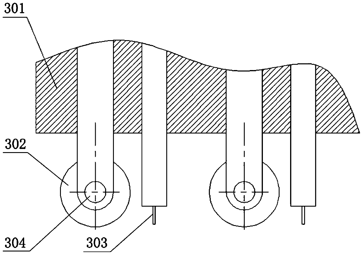 Horizontal side-arranged tensioning device for motor rotor conducting bars