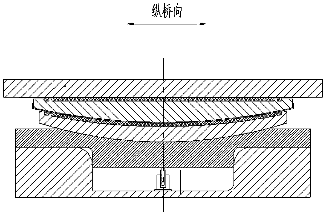 Vertical force measuring type bridge support and force measuring method