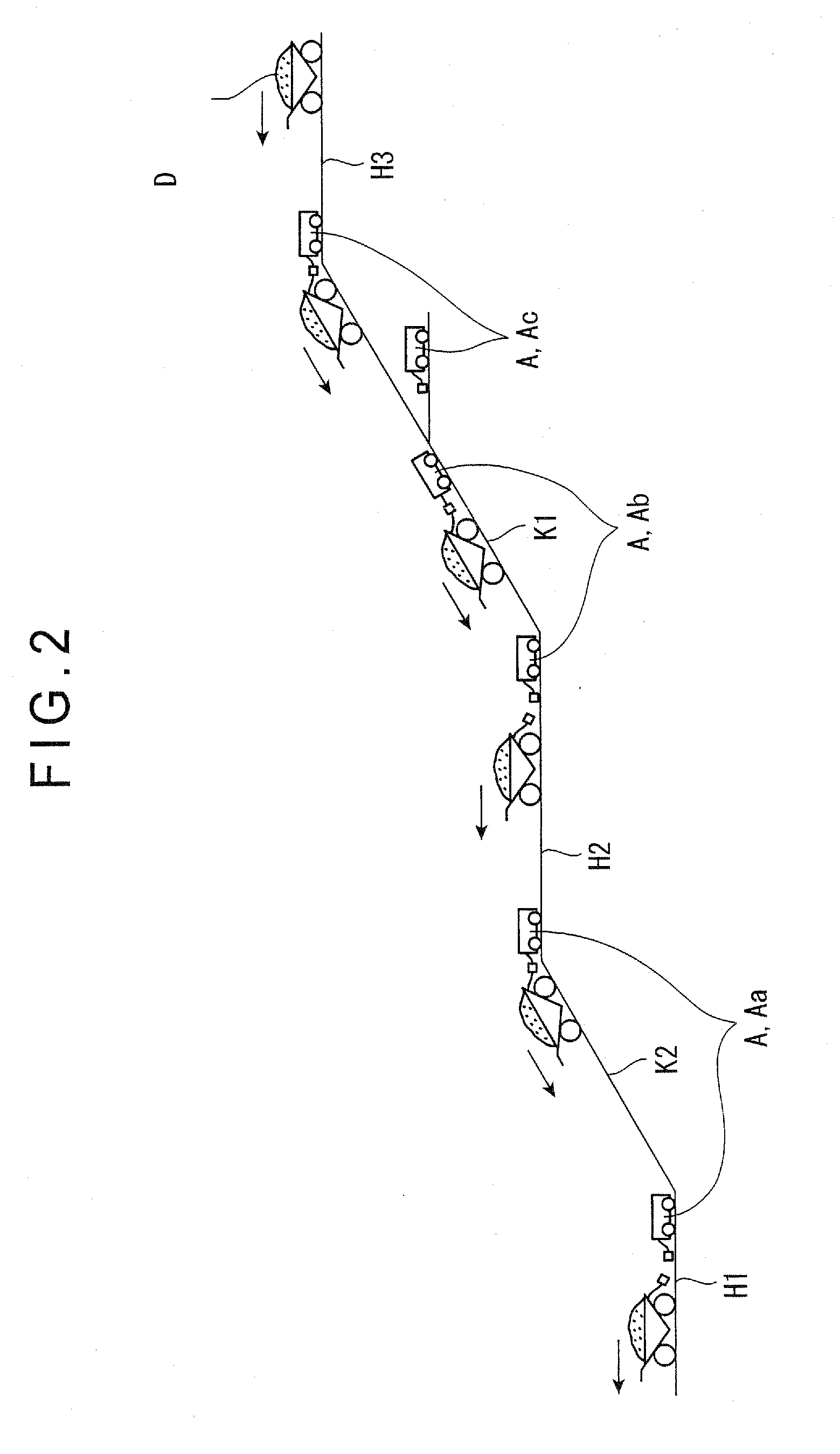 Traveling system for a driving vehicle