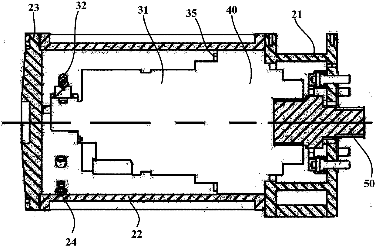 Underwater ball valve load simulation device and underwater ball valve execution mechanism test method